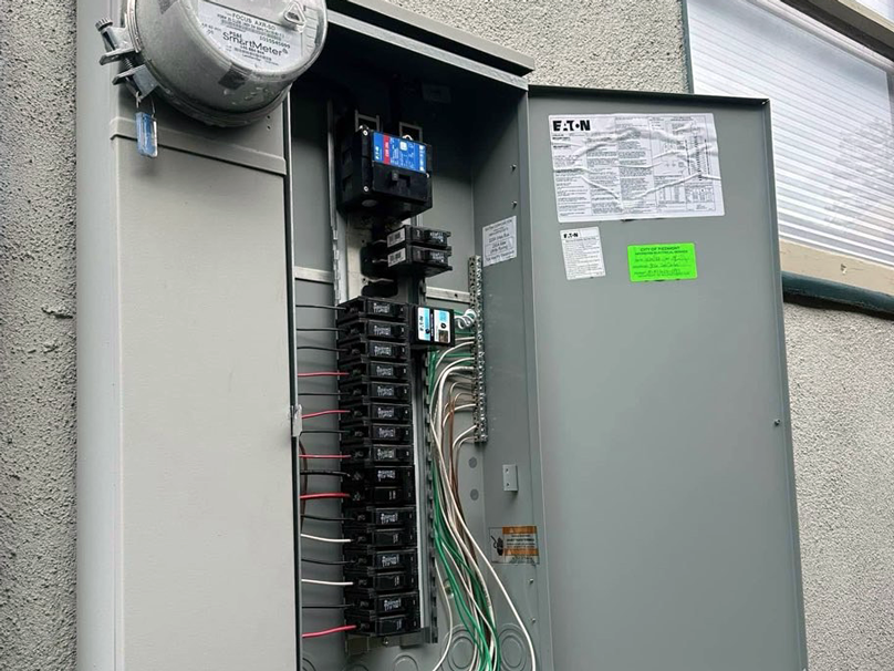 Electrical Electrical panel box on a home